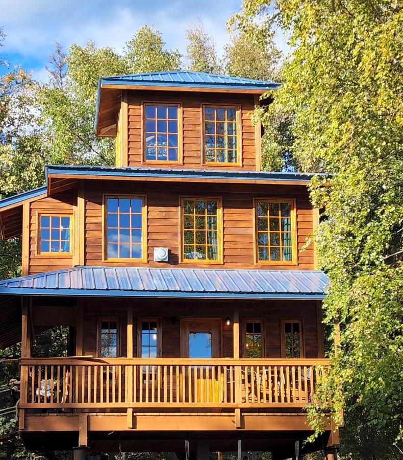 The Eagle'S Nest Treehouse Cabin Palmer Exterior foto
